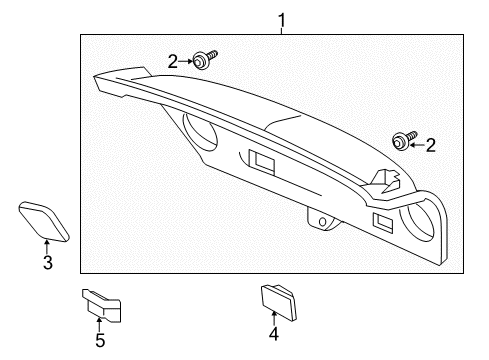 2020 Acura RLX Interior Trim - Trunk Lid Handle, Trunk Lid (Premium Black) Diagram for 84635-SEA-003ZG