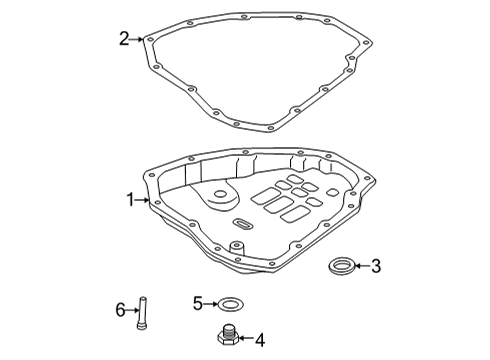 2021 Nissan Versa Case & Related Parts Seal-Oil Diagram for 31375-90X0B