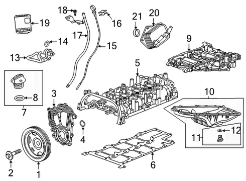 2020 Cadillac CT5 Filters Oil Cooler Seal Diagram for 55488933