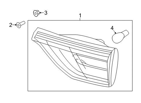 2019 Kia Sportage Bulbs Lamp Assembly-Rear Combination Diagram for 92405D9000