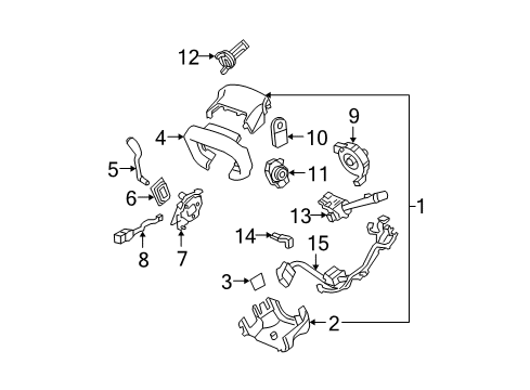 2008 Buick Lucerne Switches Switch Asm-Hazard Warning Diagram for 15814150