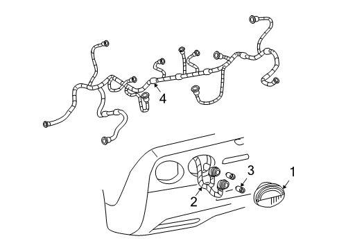 1999 Chevrolet Corvette Tail Lamps Tail Lamp Assembly Diagram for 16523534