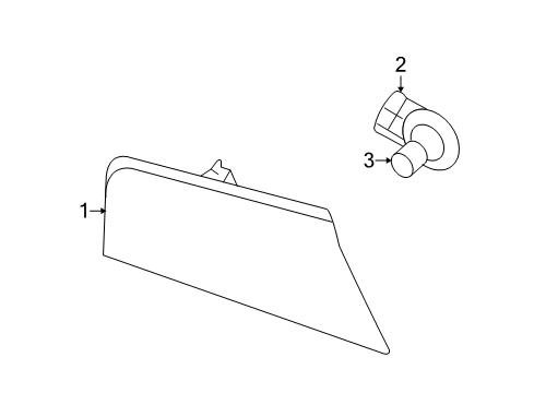 2011 Jeep Liberty Bulbs Lamp-Park And Turn Signal Diagram for 57010124AA