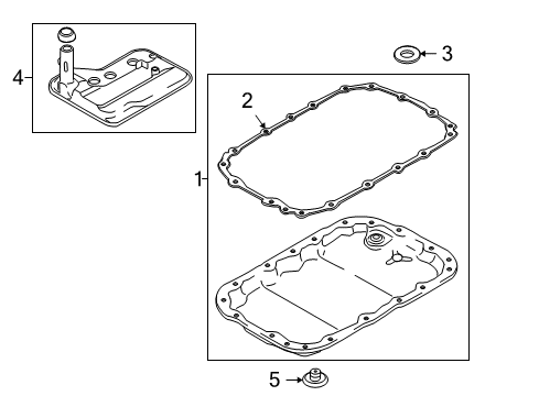 2009 BMW 328i Transmission Gasket, Oil Pan Diagram for 24117572618