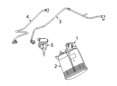 2014 Dodge Durango Emission Components Valve-PURGE Control Diagram for 4627972AC