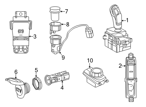 2021 Toyota GR Supra Navigation System Power Outlet Cap Diagram for 85535-WAA01