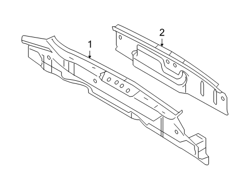 2011 Ford Flex Rear Body Lower Panel Diagram for 8A8Z-7410608-A