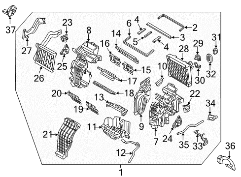 2019 Hyundai Elantra GT Switches & Sensors Core & Seal Assembly-HEA Diagram for 97138M6000