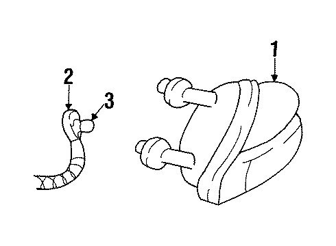 1999 Chevrolet Lumina Tail Lamps Lamp Asm-Tail Diagram for 5976388