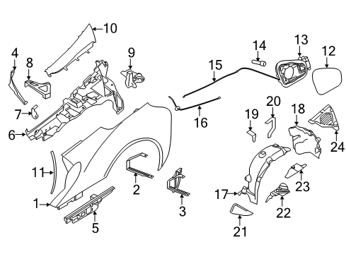 2016 BMW i8 Quarter Panel & Components Tensioning Strap, Emergency. Operation, Rear Diagram for 51177383202