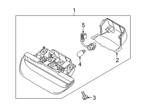 2020 Hyundai Venue Bulbs Lamp Assembly-Hms Diagram for 92700-K2000