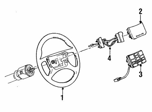 1991 Pontiac Bonneville Switches Switch Asm, Turn Signal Diagram for 1995936
