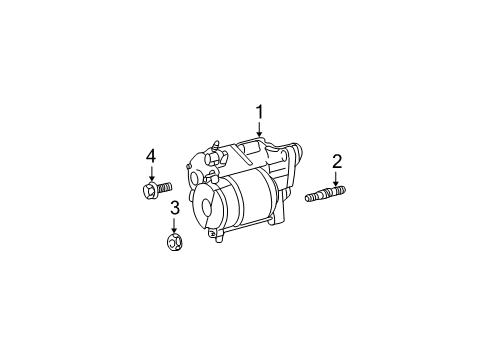 2004 Dodge Ram 1500 Starter Starter Pickups Manual Transmission Diagram for 56028733AA