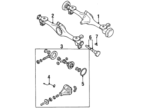 1996 Kia Sportage Anti-Lock Brakes Sensor-Speed, Abs Diagram for 0K01A43711A