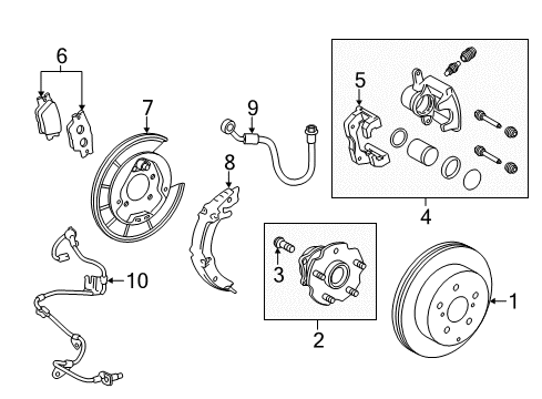 2016 Toyota RAV4 Anti-Lock Brakes Actuator Assembly Diagram for 44050-42780