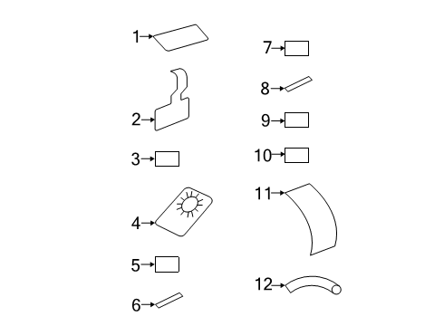 2019 Ram 2500 Information Labels Label-Diesel Fuel Only Diagram for 4428652