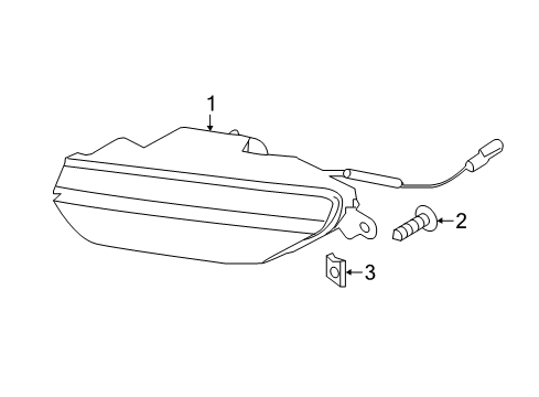 2016 Infiniti QX50 Daytime Running Lamps Lamp Assy-Daytime Running, RH Diagram for 26600-5UA0A