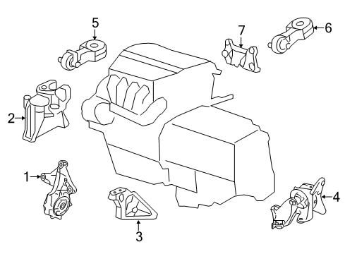 2013 Honda CR-V Engine & Trans Mounting Torquerod LWR(AT) Diagram for 50890-T0A-A81