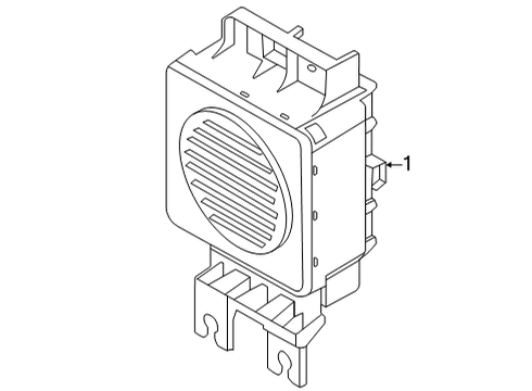 2022 Hyundai Tucson Electrical Components CONTROL UNIT ASSY-VESS Diagram for 96390-P0100