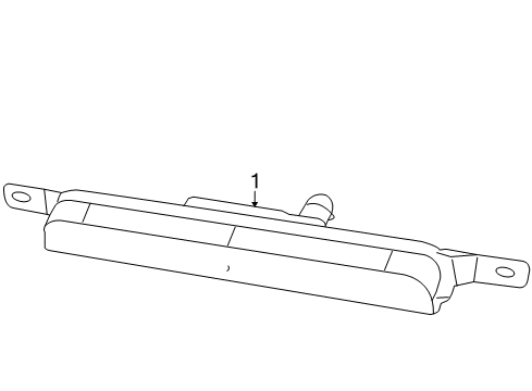 2014 Ram C/V High Mount Lamps Lamp-Center High Mounted Stop Diagram for 68083906AC