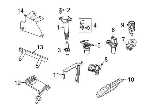 2010 Dodge Journey Ignition System Plug Diagram for SP0ZFR5F11