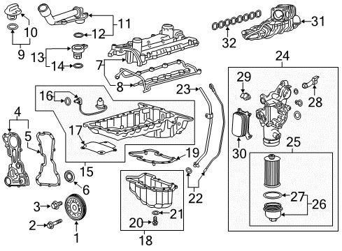 2019 GMC Savana 3500 Filters Air Filter Diagram for 84000015