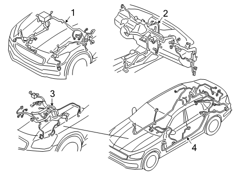 2020 Kia K900 Wiring Harness WIRING ASSY-MAIN Diagram for 91110J6351