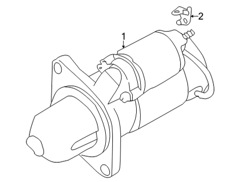 2022 Toyota GR86 Starter Starter Diagram for SU003-09518