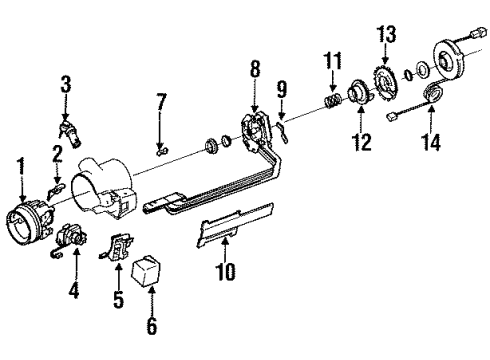 1993 Chevrolet Caprice Switches Switch Asm, Pivot & Pulse Diagram for 26026544