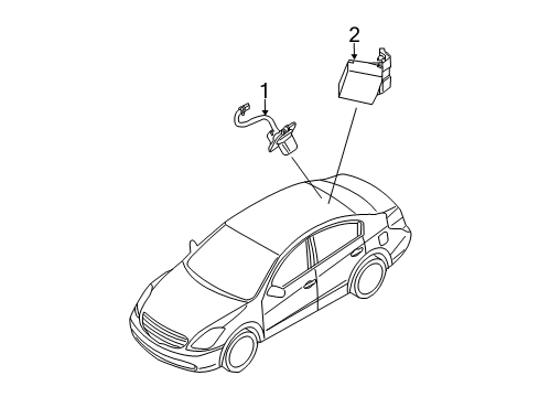 2010 Nissan Maxima Electrical Components Controller Assy-Camera Diagram for 284A1-9N00A