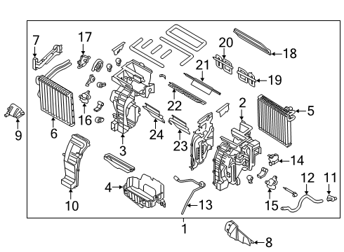 2020 Kia Forte Air Conditioner Suction Tube Assembly Diagram for 97775M7100