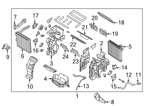 2020 Kia Forte Air Conditioner Discharge Hose Diagram for 97762M7100