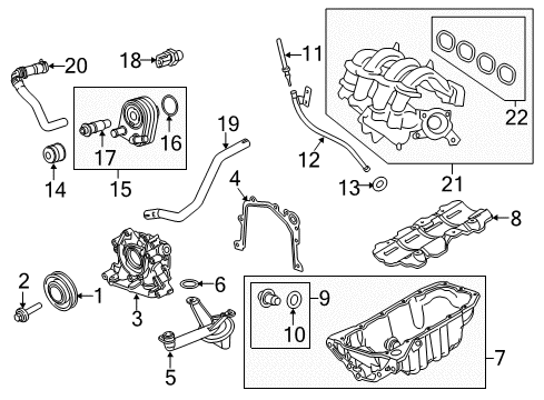 2013 Ford Fiesta Senders Intake Manifold Diagram for BE8Z-9424-A