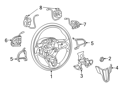 2016 Chrysler 200 Cruise Control System Sensor-Adaptive Cruise Control Diagram for 68266956AD