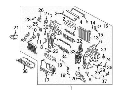 2019 Kia Sorento Air Conditioner Sensor-Pressure Diagram for 97721-D2000