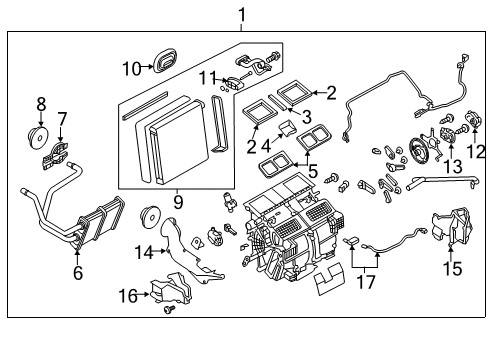 2014 Infiniti Q50 Air Conditioner Hose-Flexible, Low Diagram for 92480-4GA0B