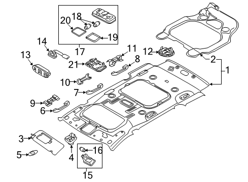 2019 Kia Sedona Automatic Temperature Controls Control Assembly-Rear Heat Diagram for 97950A9300DAA