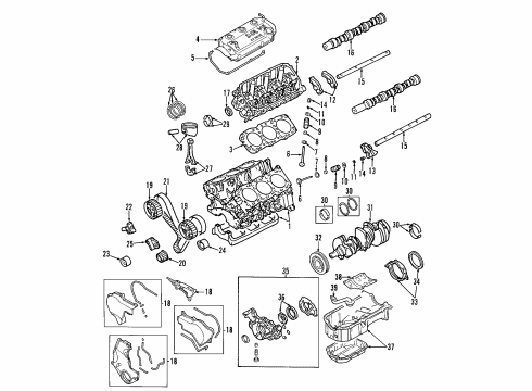 2002 Dodge Stratus EGR System Valve-Exhaust Gas RECIRCULATION V Diagram for 4627330AA