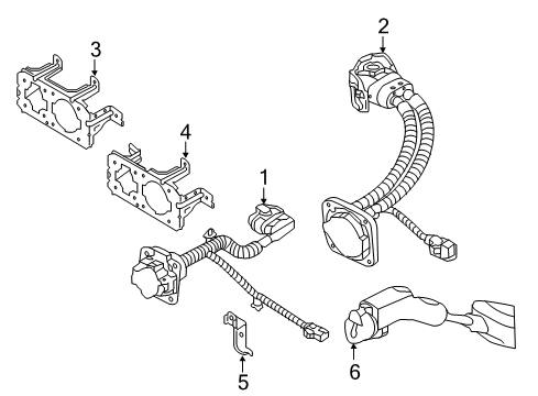 2015 Kia Soul EV Electrical Components - Front Bumper Wiring Assembly-Norm CHG Diagram for 91886E4000