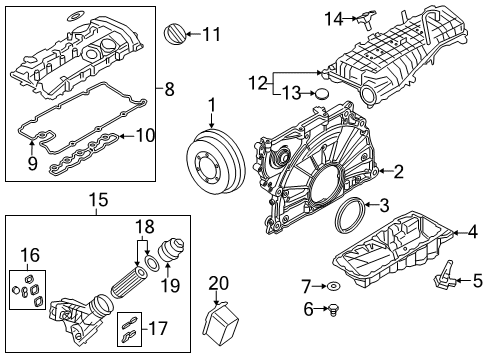 2019 BMW X3 Powertrain Control Oxygen Sensor Diagram for 11788631047