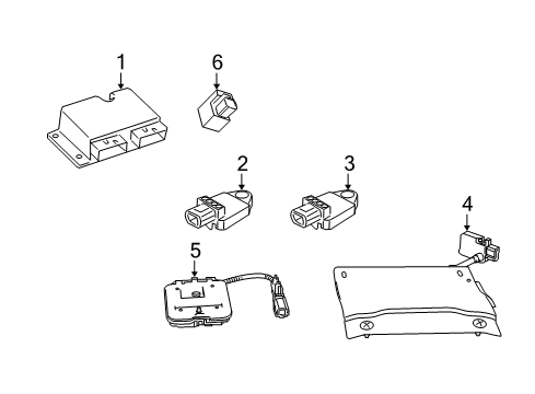 2020 Jeep Wrangler Air Bag Components Sensor-Occupant Detection Diagram for 68252460AB