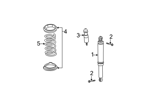 2004 Saturn Vue Shocks & Components - Rear Rear Spring Diagram for 22720107