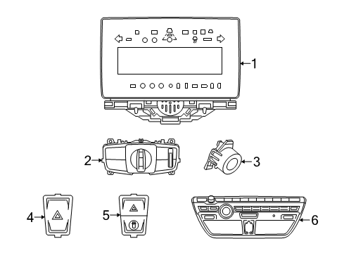 2015 BMW i3 Switches Instrument Cluster Diagram for 62109368542