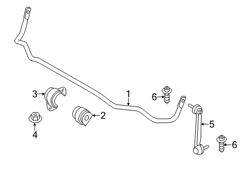 2013 BMW 328i xDrive Stabilizer Bar & Components - Rear Torx Screw Diagram for 07119907125