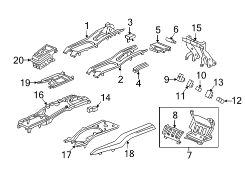 2016 Honda HR-V Parking Brake SW, EPB & BRAKE HOLD Diagram for 35355-T7A-J02