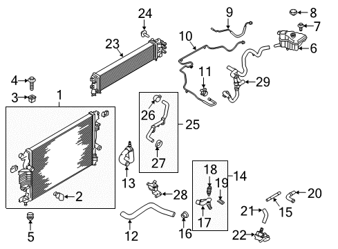 2016 Ford Fusion Powertrain Control Inlet Hose Clamp Diagram for -W527361-S444