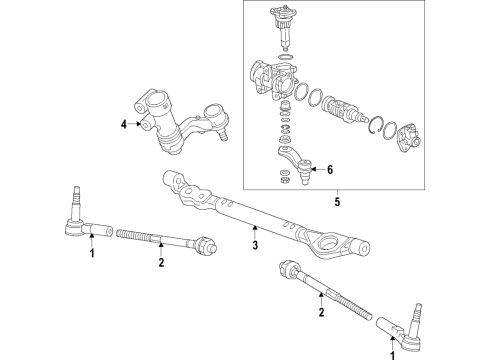 2015 Chevrolet Silverado 2500 HD P/S Pump & Hoses, Steering Gear & Linkage Power Steering Pump Diagram for 84056870