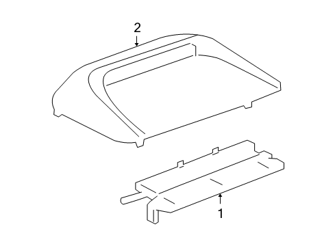 2006 Pontiac G6 High Mount Lamps High Mount Lamp Diagram for 22731210