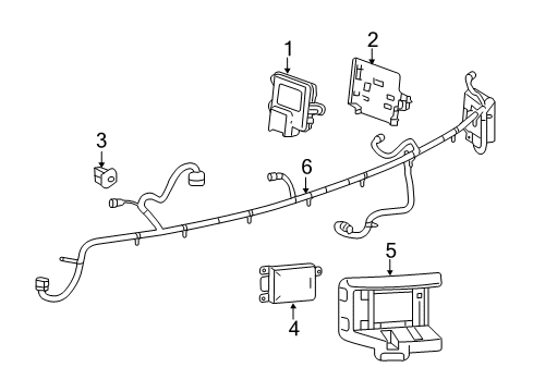2015 Buick LaCrosse Electrical Components Module Diagram for 23286442
