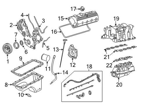 2004 Ford F-150 Intake Manifold Intake Manifold Diagram for 3L3Z-9424-HA